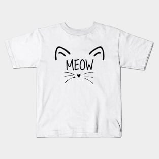 Meow Cat Kids T-Shirt